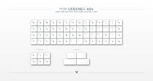 Load image into Gallery viewer, MBK Legend 40s Keycaps