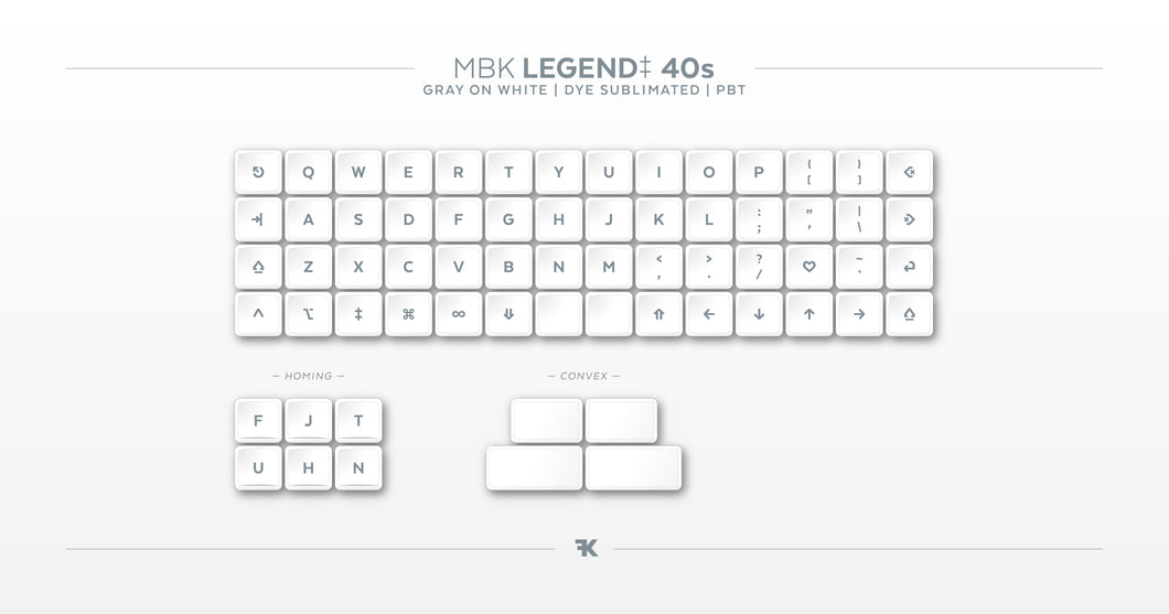 MBK Legend 40s Keycaps