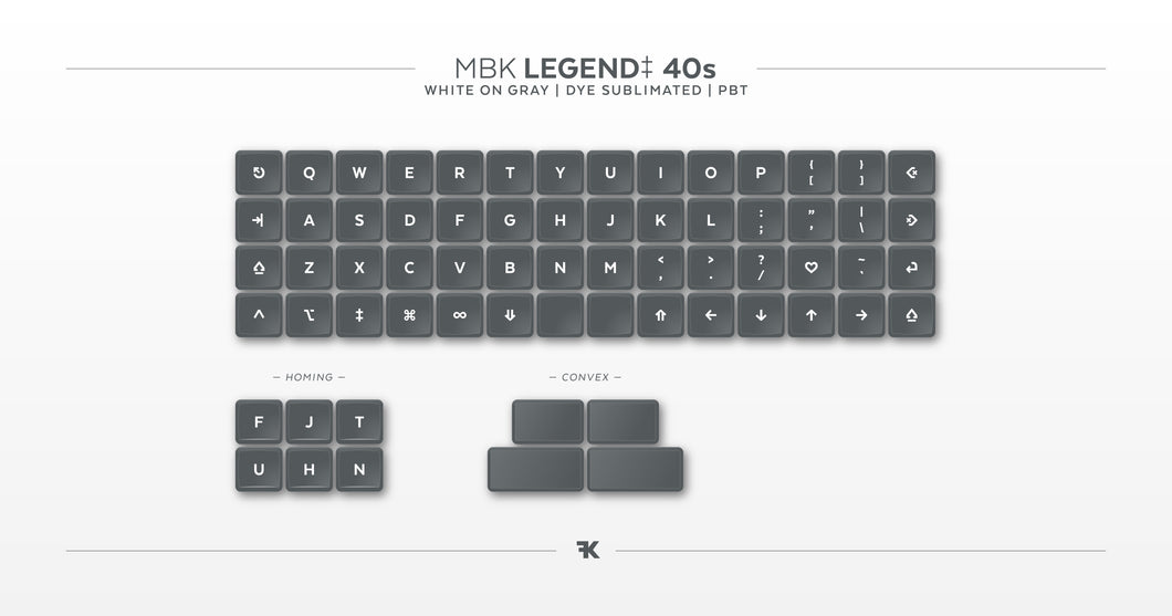 MBK Legend 40s Keycaps